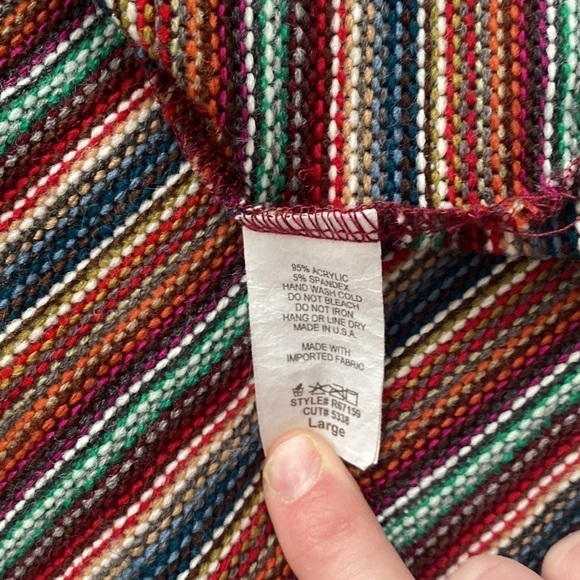 Rokoko long multicolored cardigan. - Picture 5 of 9